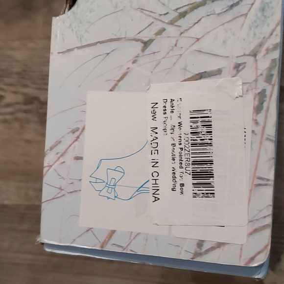 Ermonn Pointed Toe Bow Faux Suede Ankle Boots Size 8.5 - Picture 5 of 6